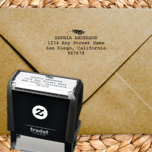 Modern Minimalist Return Address Permastempel