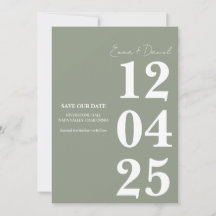 Modern Minimalist Save the Date 