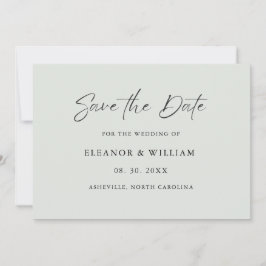 Modern Minimalist Save the Date Wedding Invitation
