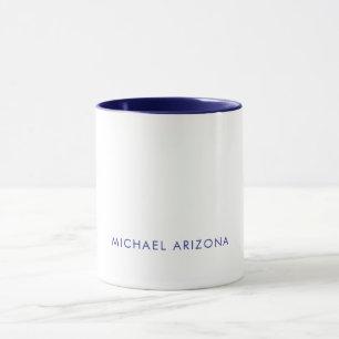 Modern minimalist schlicht eigene Name Tasse