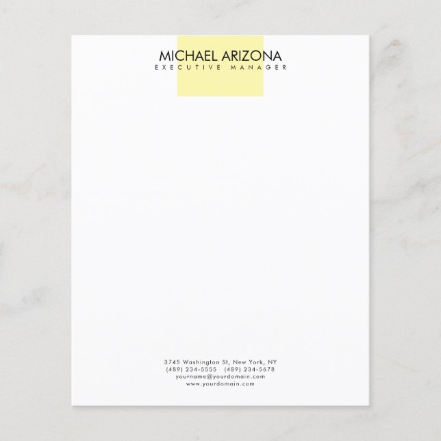 Modern minimalist schlicht einfach  flyer (Vorne)