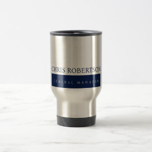 Modern minimalist schlicht reisebecher