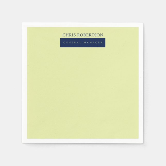 Modern minimalist schlicht serviette (Vorderseite)