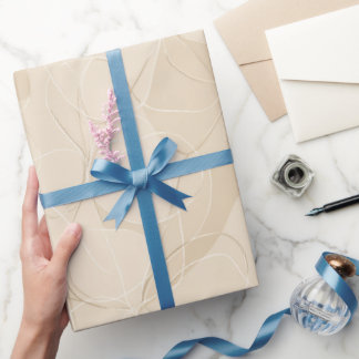 Modern Minimalist Soft Beige Flow Abstract Pattern Geschenkpapier