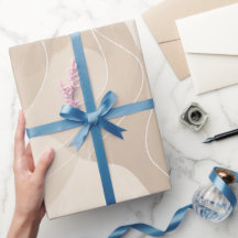 Modern Minimalist Soft Beige Flow Abstract Pattern