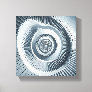 Modern Minimalist Spiral Staircase Art - Abstract Leinwanddruck
