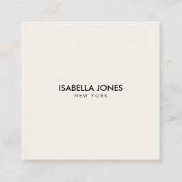 Modern Minimalist Square Kraft Business Card Quadratische Visitenkarte