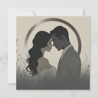 Modern Minimalist Union Einladung