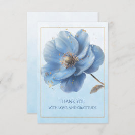 Modern Minimalist Wedding Flat Thank You Card Dankeskarte