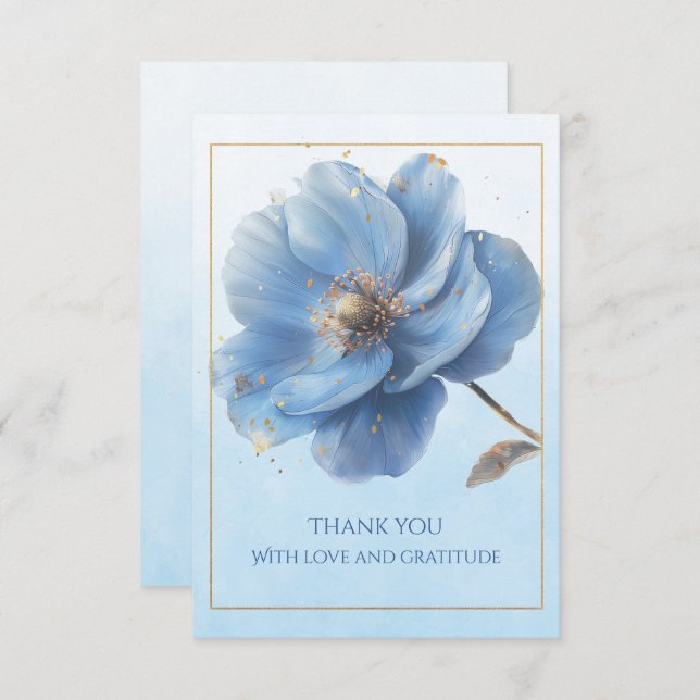 Modern Minimalist Wedding Flat Thank You Card Dankeskarte (Vorne/Hinten)