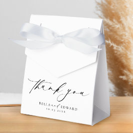 Modern Minimalist Wedding Thank You Favor Box Geschenkschachtel