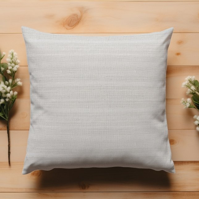 Modern Minimalistic White Burlap  Kissen (Von Creator hochgeladen)