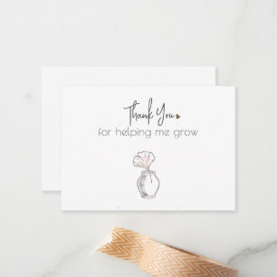 Modern, Minimalistisch, Danke, dass du mir geholfe Mitteilungskarte