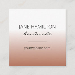 Modern Minimalistisch einfach Quadratische Visitenkarte