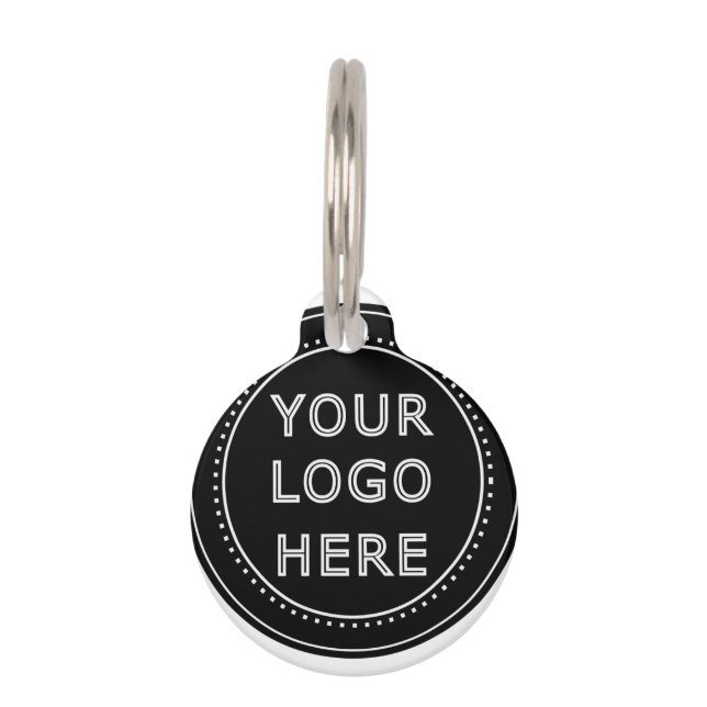 Modern, Minimalistisch, elegant und individuell an Haustiermarke (Vorderseite)