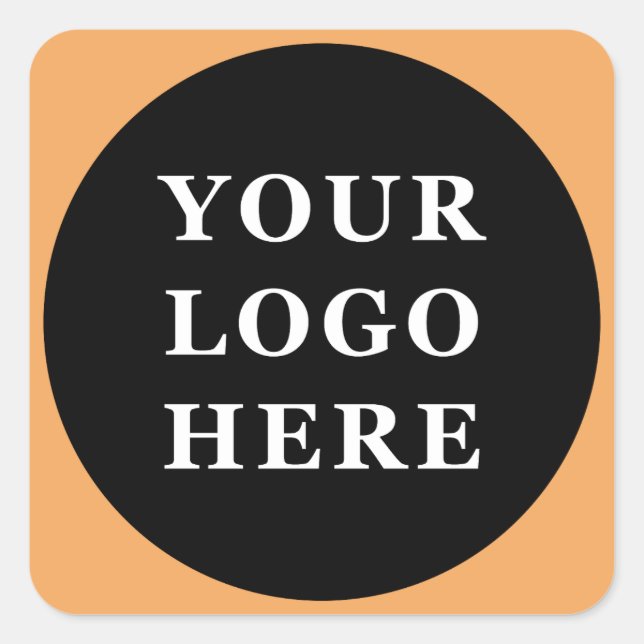 Modern, Minimalistisch, elegant und individuell an Quadratischer Aufkleber (Vorderseite)