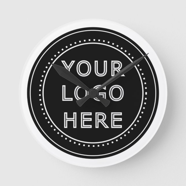 Modern, Minimalistisch, elegant und individuell an Runde Wanduhr (Vorderseite)