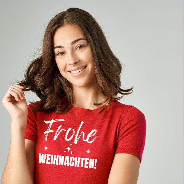 Modern Minimalistisch Frohe Weihnachten T-Shirt (Von Creator hochgeladen)