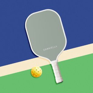 Modern Minimalistisch Sage Green Personalisiert Na Pickleball Schläger