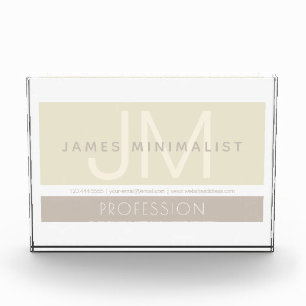 Modern Minimalistisch Taupe Erdtöne Fotoblock