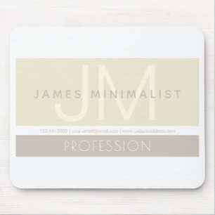 Modern Minimalistisch Taupe Erdtöne Mousepad
