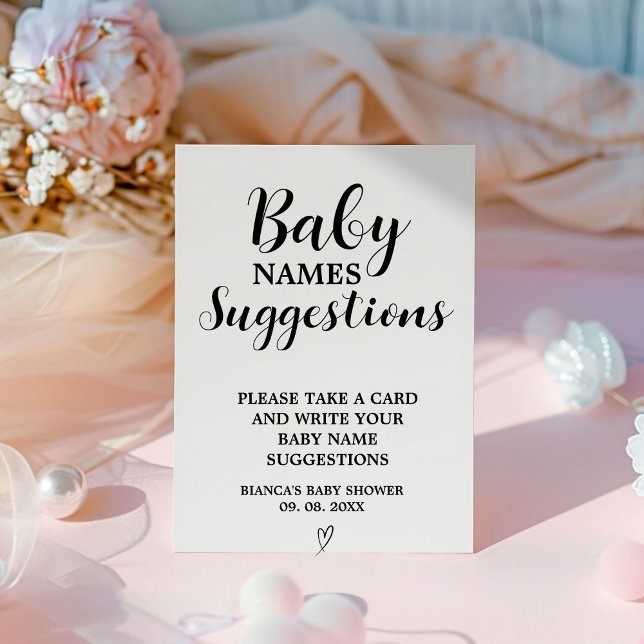 Modern minimalistische Babymannenvorschlage - Spie Sockelschild (Von Creator hochgeladen)