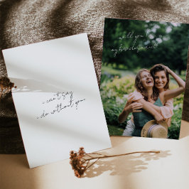 Modern Minimalistische Bridesmaid-Vorschlagskarte Einladung