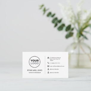 Modern Minimalistische Social Media Icons für Logo Visitenkarte
