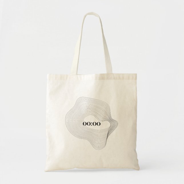 Modern minimalistischer abstrakt Toteback Tragetasche (Vorne)