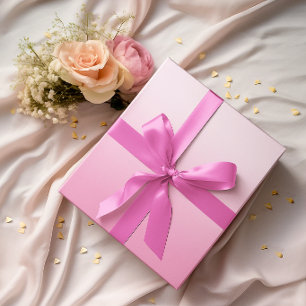 Modern minimalistischer Baumwollzucker-Pink-Gradie Geschenkpapier