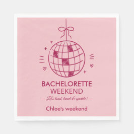 Modern-minimalistischer Junggesellinnen-Abschied | Serviette