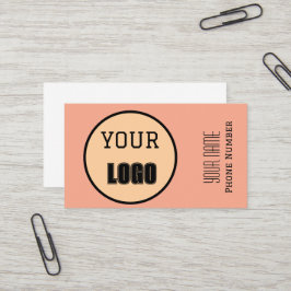 Modern Minimalistischer Logo-Name Personalisiert Visitenkarte