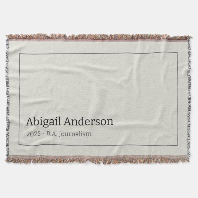 Modern minimalistischer Name und Titel, Abschluss Decke (Vorderseite)
