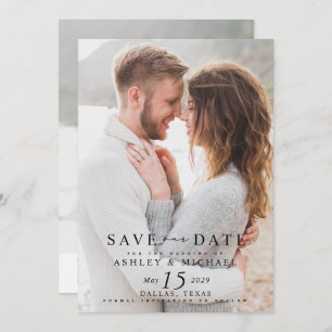 Modern Minimalistischer QR-Code-Website-Overlay fü Save The Date