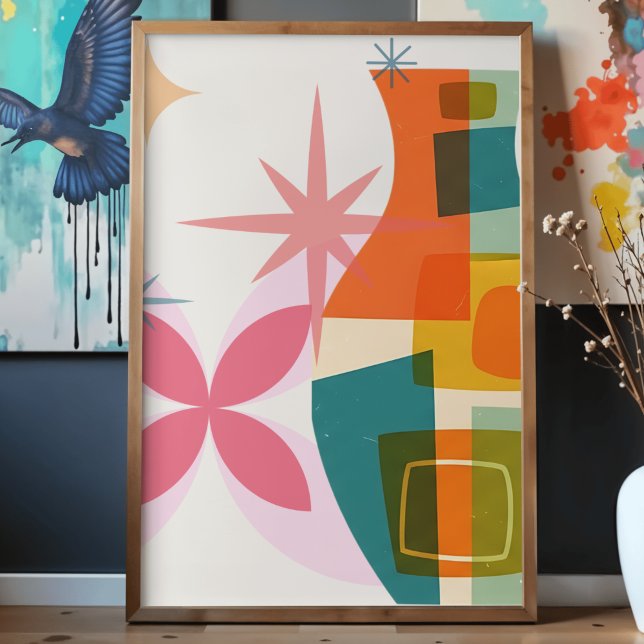 Modern minimalistischer stilvoller trendiger Mid-C Poster (Von Creator hochgeladen)