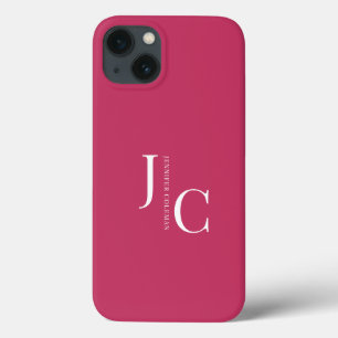 Modern Minimalistisches Berufliches Monogramm Hot  Case-Mate iPhone Hülle