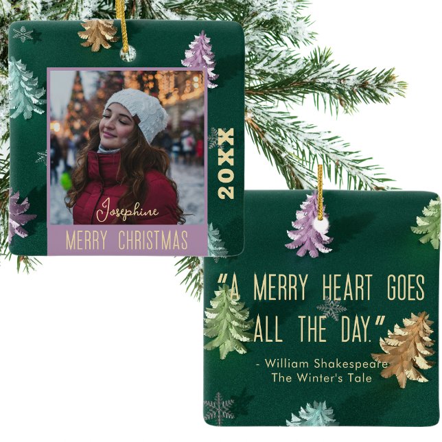 Modern Minimalistisches elegantes Zitat erhalten Keramikornament (Von Creator hochgeladen)