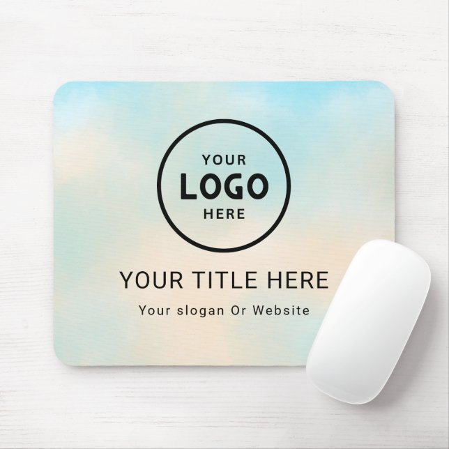 Modern Minimalistisches Firmenlogo Mousepad (Mit Mouse)