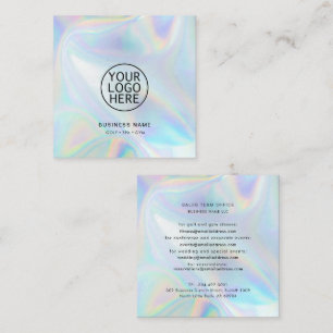 Modern Minimalistisches Firmenlogo Quadratische Visitenkarte