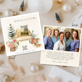 Modern Minimalistisches Logo für kleine Unternehme Feiertagskarte