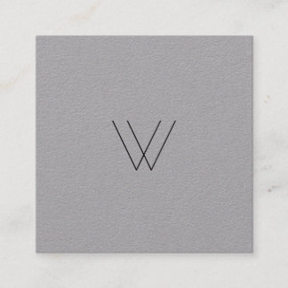 Modern Minimalistisches Logo Quadratische Visitenkarte