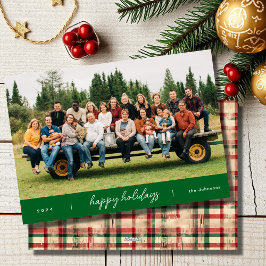 Modern Minimalistisches Script Grün Weihnachten