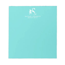 Modern Minimalistisches Swan-Logo und Name Notizblock