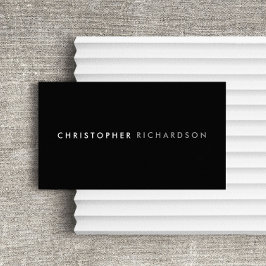 MODERN & MINIMAS Schwarz/Weiß Visitenkarte