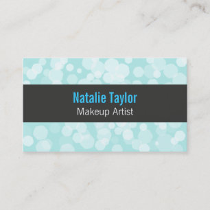 Modern, Mode, Pastellblau, Maskenbildner Visitenkarte