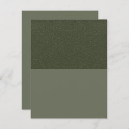 Modern moderne Green Split Flat Save the Date Card