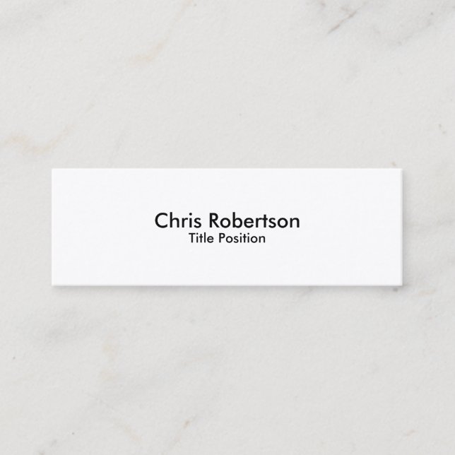 Modern moderner Trend Charming Business Card Mini Visitenkarte (Vorderseite)