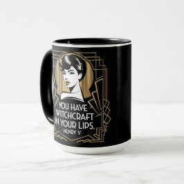 Modern modische Typografie Zitat Black Gold Tasse