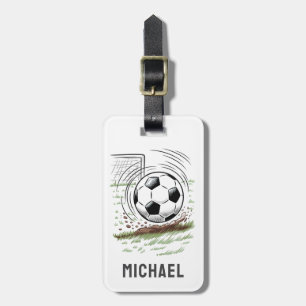 Modern modischer Fußball-Fußball-Personalisiert Gepäckanhänger