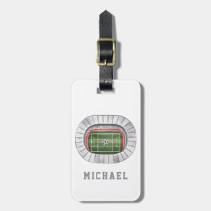 Modern modischer Fußball-Fußball-Personalisiert Gepäckanhänger